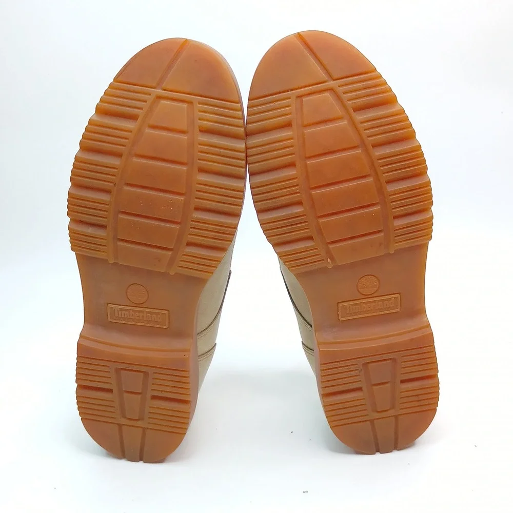 Timberland 970 Oxford Shoes Men Size 9.5M Beige Leather Lace Up Gum Sole